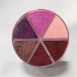 6 Colors Glitter Sequins Bottled Colorful Stars Hearts Glitter Powder Wholesale for Nails Crafts Painting Slime Tumbler <strong>Dec</strong> - Product Image 6