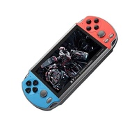 Dernier Cri Rétro Classique X7 Plus Console de Jeu Portable sans Fil 2.4G avec Écran 5 Pouces, Stick de Jeu Vidéo 4K Intégré, Cadeau Parfait, Wi-Fi