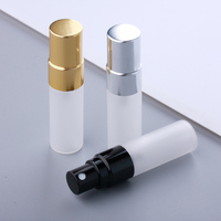 SUMEEAR Mini flacons de test de parfum en verre givré de 3ml avec bouchon de pulvérisation pour vaporisateur d'atomiseur de parfum