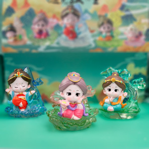 Yu Mo Dunhuang Caja Sorpresa Figura de Resina Modelo Decorativo de Escritorio Juguete Coleccionable de Desempaque Sorpresa - Product Image 3