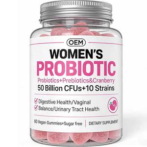 High-Strength Adult Women Probiotic <b>Gummies</b> <b>Vitamins</b> Vegan Sugar-Free Antioxidant Slippery Elm Immunity Support Memory Sleep - Product Image 4