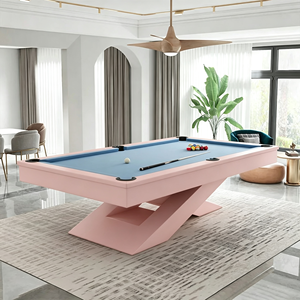 <span class=keywords><strong>Mesa</strong></span> de <span class=keywords><strong>Billar</strong></span> de Madera Maciza Rosa Hecha en China, 9 pies, con Base de Pizarra, Diseño Personalizado a Medida para Pedidos de Proyectos de Salones de Belleza y Resorts - Product Image 1