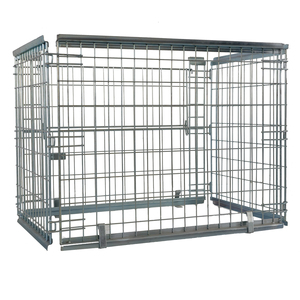 Heavy-duty có thể gập lại kim loại Pallet lồng đóng mở bền cho sự ổn định <span class=keywords><strong>Stackable</strong></span> dây container cho kho lưu trữ OEM - Product Image 2