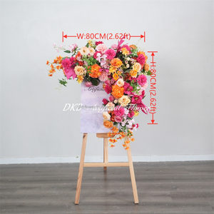 DKB Best Selling Wedding Backdrop with <b>Corner</b> Artificial Flower Arch White Rose Row for Valentine's Day <b>Corner</b> Flower - Product Image 2