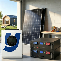Petit kit solaire domestique 3,6 kW avec onduleur et batterie LiFePO4 100 Ah pour les besoins électriques quotidiens