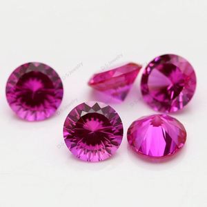 DS đồ trang sức đá quý chất lượng hàng đầu 2 # màu hồng 16 Trái Tim 16 mũi tên tổng hợp Rose <span class=keywords><strong>Ruby</strong></span> cho đồ trang sức mỹ - Product Image 4