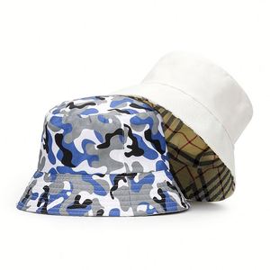 Wholesale Unisex Print Double-Side-Wear <b>Reversible</b> <b>Bucket</b> <b>Hat</b> Beach Fisherman <b>Hats</b> Promotional Gifts - Product Image 2