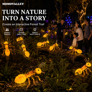 MOMOVALLEY ไฟ LED ไดนามิก 12V สำหรับตกแต่งรูปมด เหมาะสำหรับงานรื่นเริงกลางคืนในฤดูร้อน งานทัวร์สวนสัตว์ สวนสนุก ตกแต่งภูมิทัศน์ในวันหยุด สำหรับผู้ขายสินค้า - Product Image 3