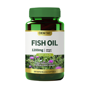 น้ำมันปลา OEM โดย, ผลิตภัณฑ์เสริมอาหาร, โอเมก้า-3, บำรุงสุขภาพหัวใจ, 1200 มก., 200 แคปซูลซอฟต์เจลแบบปลดปล่อยเร็ว, ผลิตภัณฑ์เสริมอาหารสำหรับผู้ทานมังสวิรัติ - Product Image 1