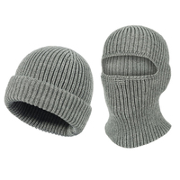 Pasamontañas 2 en 1 con Logotipo Personalizado, Pasamontañas Negro para Esquí, Protección Facial Cálida para Invierno, Pasamontañas y Gorro de Ciclismo para Hombre