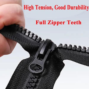 Fermeture éclair en plastique étanche à extrémité ouverte, fermeture éclair en plastique en gros, fermeture éclair en plastique à ouverture fermée, fabrication sur mesure en usine - Product Image 3
