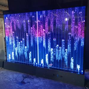 Paravent de séparation de pièce de restaurant en acrylique avec éclairage LED, écran à bulles d'eau - Product Image 4