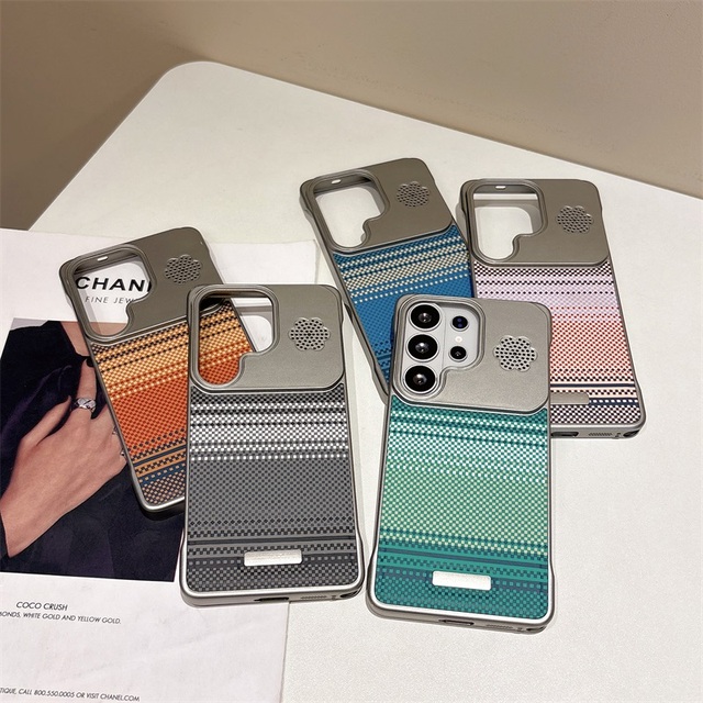 For samsung S26 S25 S24 S23 PU Luxury Phone Case Wireless Charge Business PC Phone Accessories for samsung A55 A35 A57 A37