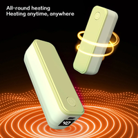 Chauffe-mains magnétique 2-en-1 rechargeable double face, 3 modes de température, chauffe en 3 secondes pour l'hiver en extérieur