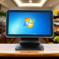 Nouveau design d'affichage client tout-en-un PC caisse enregistreuse écran large écran tactile système de machine de point de vente