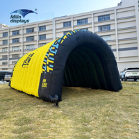 Vente chaude, garage gonflable pour voiture, tente tunnel, salons professionnels, événements géants, événements extérieurs, commercial, abri de voiture gonflable pour fête