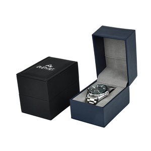 Deqi özel boyutta Logo lüks İzle kutuları PU deri hediye ambalaj ile koruyucu yastık depolama için saatler - Product Image 4