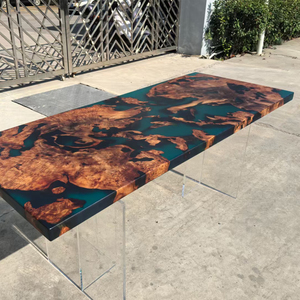 Sang trọng hình chữ nhật thiết kế Epoxy bảng bảng Bàn cafe cà phê nhà bếp nhà hàng - Product Image 5