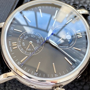 High Quality Best Selling Mechanical Moon Phase Fashion Design Wrist <b>Watch</b> with <b>Black</b> Strap - Product Image 5