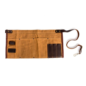 Fábrica ajustable cinturón <span class=keywords><strong>de</strong></span> cuero encerado <span class=keywords><strong>de</strong></span> lona medio herramienta delantal <span class=keywords><strong>de</strong></span> <span class=keywords><strong>trabajo</strong></span> - Product Image 1