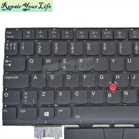 Teclado Retroiluminado NE Norwegian Trackpoint para Portátil Lenovo ThinkPad X1 Carbon 9.ª Gen. 9 2021 X1 2021 SN20Z77420-01 Nuevo Negro