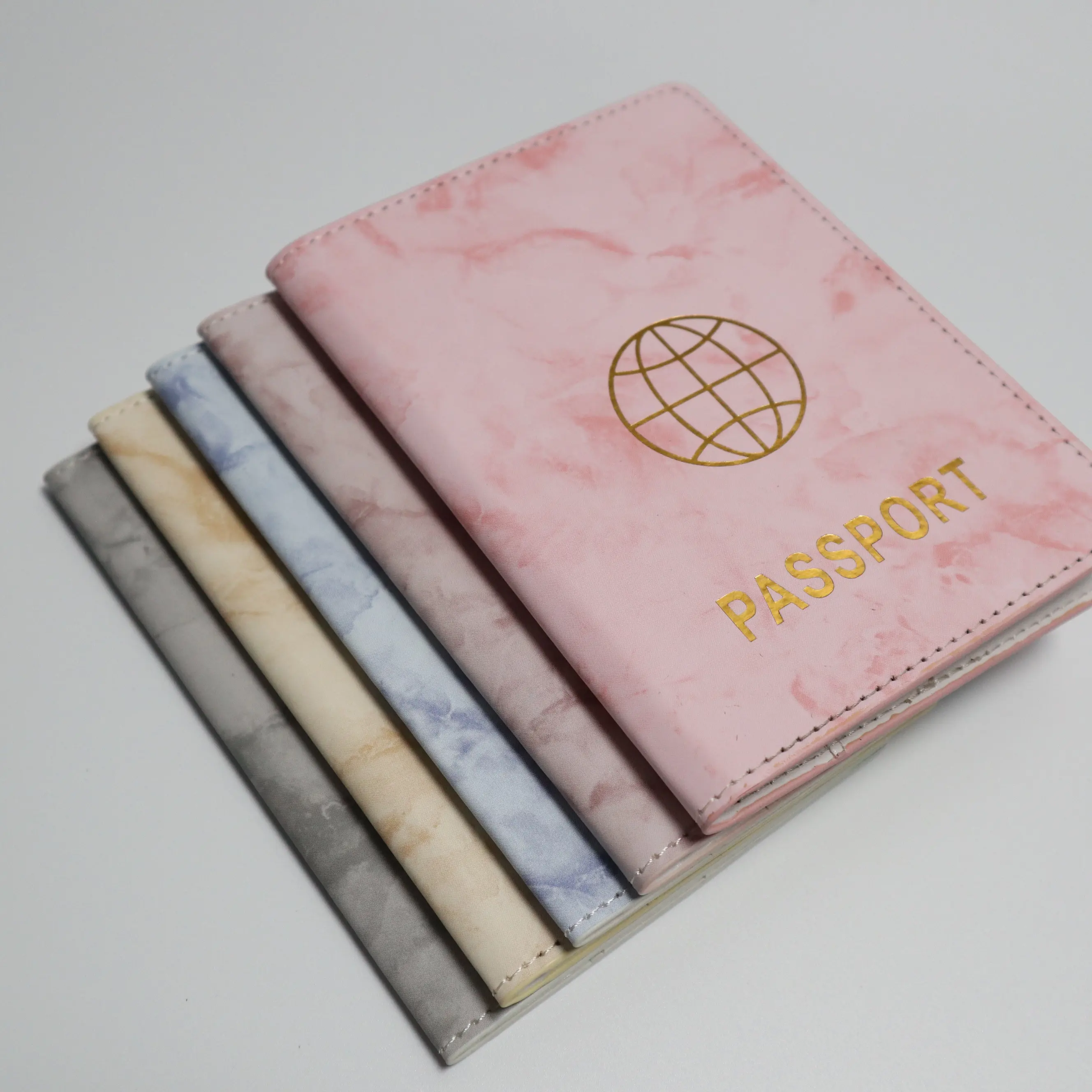 Classic Custom Design PU leather Multi-function Card Set Cover Passport Holder