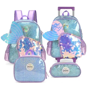 Sacs de chariot d'école pour enfants filles, conception d'aile magnifique de dessin animé - Product Image 1
