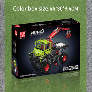 Pour 17038 2002PCS Série d'ingénierie en plastique ABS, Modèle de camion robotisé routier en briques, <span class=keywords><strong>Jouet</strong></span> éducatif DIY, Échelle 1:8 - Product Image 6
