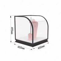 Comptoir de présentation de bijoux de luxe en or pour magasin, table de présentation, mobilier de bijouterie, vitrines en verre avec éclairage LED SUNDO