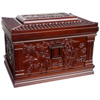 Urna Funeraria de Ébano Sólido Heaven Official Blessing, 34x24x24cm, Venta al por Mayor de Fábrica con Garantía de Calidad