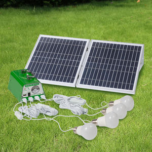 Kit de Iluminación Solar Verde Multifuncional Plegable de 30 W y 11 V / Sistema de Iluminación con Bombilla Solar / para el Hogar / Interiores / Camping YH1003 30 - Product Image 1