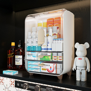 Nouvelle boîte à médicaments familiale 24L multicouche avec couvercle et compartiments pour l'organisation du rangement - Product Image 4