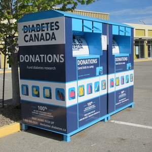 Bán Sỉ Hộp Bỏ Quyên Góp Thùng Quyên Góp Quần Áo Bằng Kim Loại - Product Image 2