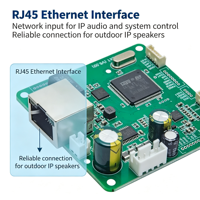 Carte amplificateur audio réseau IP SIP2401T haute fidélité avec sortie amplificateur 2 * 15W pour enceintes IP extérieures