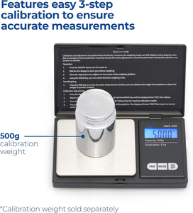 Báscula Digital de Bolsillo 0.01g/0.1g con Pantalla LCD Retroiluminada Azul, Capacidad de 1kg, Funciona con Batería, para Joyería, Oro, Gramos, Medición de Peso - Product Image 5