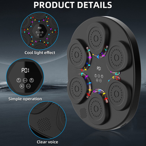 Nouvelle Machine de Boxe Musicale Intelligente Lumineuse – Cible Murale Électrique pour Entraînement de Frappe en Intérieur et Dispositif Anti-Stress pour Adultes - Product Image 2