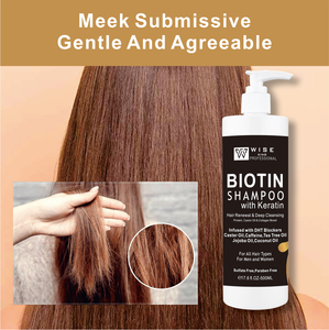 Biotin Shampoo Keratin 500ml Großhandel Haar erneuerung Tiefen reinigungs protein Alle Haare Typ Anti-Schuppen <span class=keywords><strong>Bio</strong></span> Pflanzen Shampoo - Product Image 2