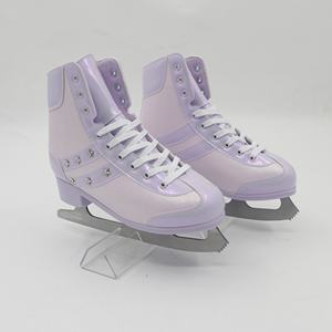 <span class=keywords><strong>Pattini</strong></span> da ghiaccio termico lilla lucido-ciondoli alla caviglia con stella di cristallo per il pattinaggio artistico femminile - Product Image 3