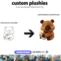 Peluche Capybara Mignonne en Forme de Canard, Poupée en Peluche Animaux Mignons, Rembourrage Coton PP, Emballage Sac OPP en Maille, Vente Directe Usine OEM/ODM pour Cadeaux Enfants