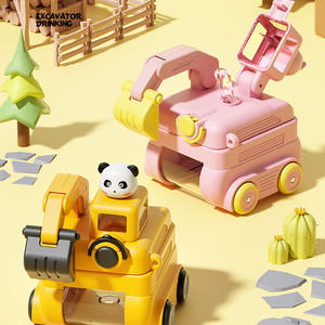 2025 nouveau produit Offre Spéciale enfants mignon jouet en plastique pelle bouteille d'eau avec paille enfants retour à l'école dessin animé tasse en plastique - Product Image 4