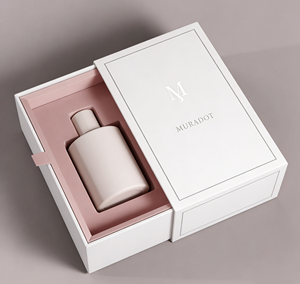 Scatola Regalo di Lusso per Profumi LIN SHENG, Personalizzabile, Ecologica, Resistente, con Cassetto Scorrevole, in Cartone Rigido con Inserto in Schiuma, Riciclabile - Product Image 1