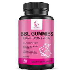 Private Label BBL Gummies Vitamines Offre Spéciale pour l'amélioration des fesses 60 Gummy Bear Supplément au <span class=keywords><strong>ginseng</strong></span> pour les femmes Suppléments à base de plantes - Product Image 1