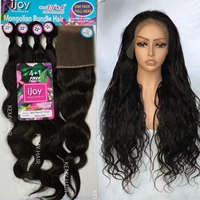 KEMY HAIR Vente en Gros Ensemble de Mèches Cheveux Mixtes Perruques avec Dentelle HD 13*4 & 6*4 Couleur Naturelle pour Femmes Noires
