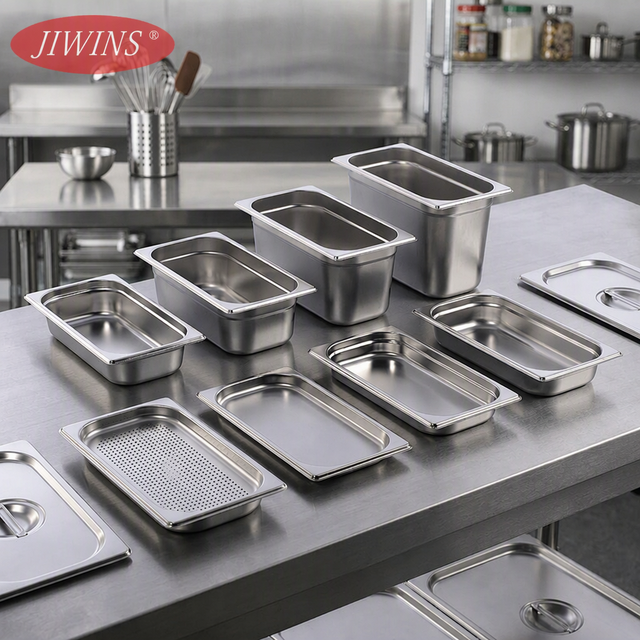 NSF Stainless Steel GN Pan Commercial Gastronorm Food Container for Kitchen Catering Buffet