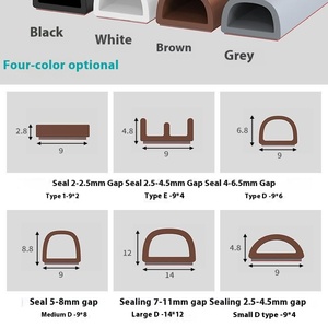 กรอบหน้าต่างไม้กันลมกันเสียงมีกาวในตัว9X2mm ยาว6เมตรปิดเสียงกันลม - Product Image 4