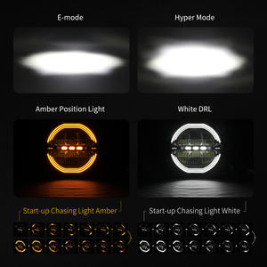 Ad alta potenza 240W Super <span class=keywords><strong>luminoso</strong></span> Anti abbagliamento arancione ambra DRL luce di posizione dinamica 9 pollici camion faretto Led 4x4 DRL - Product Image 3