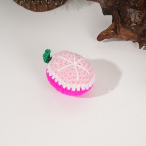 Handmade Crochet trái cây búp bê thiết lập dễ thương dệt kim bơ táo dưa hấu & hơn may & dệt trang trí nội thất & Quà Tặng - Product Image 4