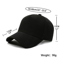 Casquette de baseball unisexe personnalisable, 5 panneaux, en coton, avec boucle métallique réglable, respirante, pour le sport, le golf, ou comme casquette de papa, avec broderie