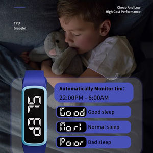 <span class=keywords><strong>Meilleur</strong></span> Prix Minuterie Montre Minuterie Clignotant & Vibration/Alerte Musicale Bracelets Personnalisés Grow-light-in-dark avec Écran LED pour Hommes - Product Image 4