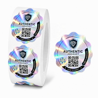Étiquette autocollante holographique de sécurité avec code QR personnalisé de haute qualité, impression personnalisée, design gratuit